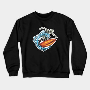 surfer skull Crewneck Sweatshirt